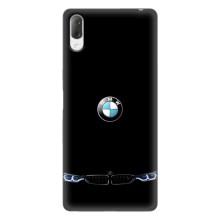 Силиконовый бампер с картинкой машины на Sony Xperia L3 – Черный BMW