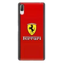 Силиконовый бампер с картинкой машины на Sony Xperia L3 – Ferrari Logo