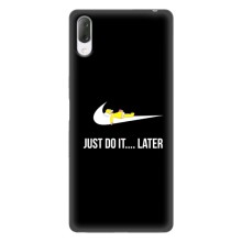 Силиконовый Чехол на Sony Xperia L3 с картинкой Nike (Later)