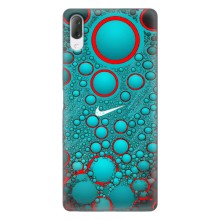 Силиконовый Чехол на Sony Xperia L3 с картинкой Nike – Найк зеленый