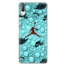 Силиконовый Чехол Nike Air Jordan на Хпериа Л3 (Джордан Найк)