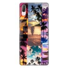 Силиконовый чехол с КАРТИНКАМИ лето для Sony Xperia L3 (AlphaPrint) (Летний отпуск)