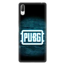 Чехол (TPU) с картинкой "Лого Пабг" на Хпериа Л3 (Лого PUBG)