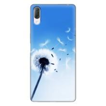 Силіконовий Чохол з кульбабками на Sony Xperia L3 – Кульбабка на блакитному