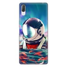 Силіконовый Чохол з принтом "Космонавти" на Sony Xperia L3 – Космонавт у воді