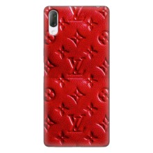 Текстурный Чехол Louis Vuitton для Хпериа Л3 (Красный ЛВ)