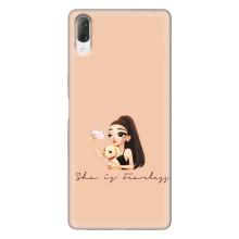Силіконовый Чохол на Sony Xperia L3 з картинкой Модных девушек (З собакою)