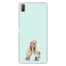 Силіконовый Чохол на Sony Xperia L3 з картинкой Модных девушек (В шапці)