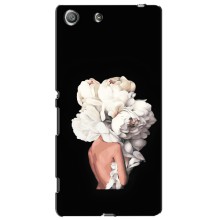 Чехлы (ART) Цветы на Sony Xperia M5, E5603, E5606, E5653, E5633, E5646, E5663 (VPrint) (Белые цветы)