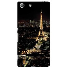 Чехол Эйфелева Башня для Sony Xperia M5, E5603, E5606, E5653, E5633, E5646, E5663 - (AlphaPrint) (Ночной Париж)