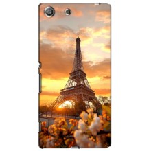 Чехол Эйфелева Башня для Sony Xperia M5, E5603, E5606, E5653, E5633, E5646, E5663 - (AlphaPrint) (Солнечная башня)