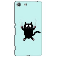 Чехол с принтом для Sony Xperia M5, E5603, E5606, E5653, E5633, E5646, E5663 (AlphaPrint) Модные коты – Падающий кот