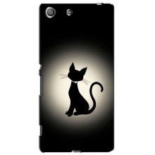 Чехол с принтом для Sony Xperia M5, E5603, E5606, E5653, E5633, E5646, E5663 (AlphaPrint) Модные коты – Силуэт котика