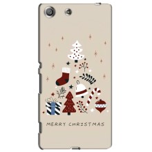 Рождественские Чехлы для Sony Xperia M5, E5603, E5606, E5653, E5633, E5646, E5663 (VPrint) (Merry Christmas)