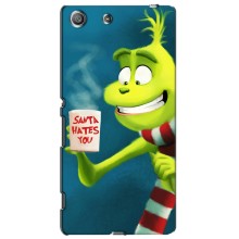 Рождественские Чехлы для Sony Xperia M5, E5603, E5606, E5653, E5633, E5646, E5663 (VPrint) (Зеленый Гринч)