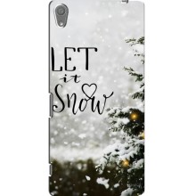 Новорічні, Святкові Чохли для Sony Xperia XA - 2024 год – Let it snow