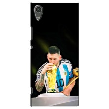 Чехлы для Sony Xperia XA1, G3121, G3123, G3125, G3112, G3116 (Leo чемпион) (AlphaPrint) (Кубок Месси)