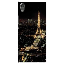 Чехол Эйфелева Башня для Sony Xperia XA1, G3121, G3123, G3125, G3112, G3116 - (AlphaPrint) (Ночной Париж)