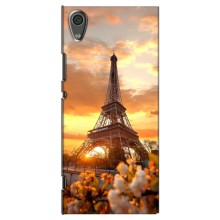 Чехол Эйфелева Башня для Sony Xperia XA1, G3121, G3123, G3125, G3112, G3116 - (AlphaPrint) (Солнечная башня)