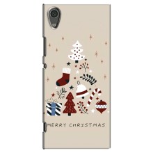 Рождественские Чехлы для Sony Xperia XA1, G3121, G3123, G3125, G3112, G3116 (VPrint) (Merry Christmas)