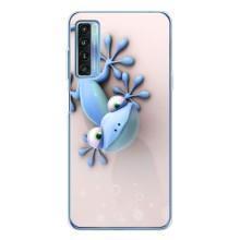 Чехлы с изображением разных животных для TCL 20L Plus (Геккон)