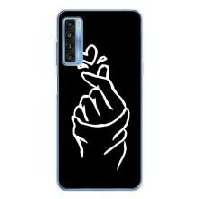 Чохол (Знак сердечка) для TCL 20L Plus – Сердечко на чорному