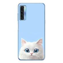 Чехол на тематику: Коты для TCL 20L Plus – Белый кот