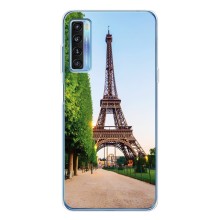 Чехол Эйфелева Башня для TCL 20L Plus - (AlphaPrint) (Дорога в Париж)