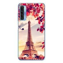 Чехол с Эйфелевой башней на TCL 20L Plus – Paris photo