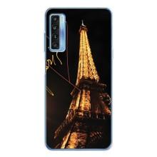 Чехол с Эйфелевой башней на TCL 20L Plus – Paris