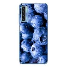 Чехол с изображением  вкусной еды для TCL 20L Plus – Голубика