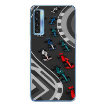 Чехол Формула1 на TCL 20L Plus – Трасса Ф1