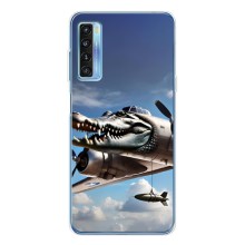 Чехол с мемом Тралалело тралала на TCL 20L Plus (Бомбардиро крокодило)