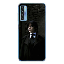 Чехол с дизайном Венздей 2 на TCL 20L Plus – Уэнсдей в костюме