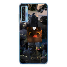 Чохол як приборкати дракона на TCL 20L Plus (Дракон колаж)