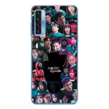 Чехол Гра в кальмара для TCL 20L Plus – Коллаж игры кальмара
