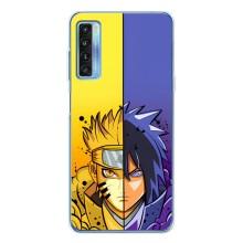 Купить Чехлы на телефон с принтом Anime для TCL 20L Plus – Naruto Vs Sasuke