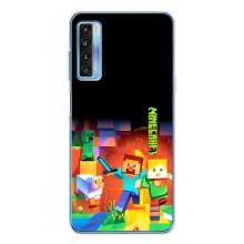 Чехлы для TCL 20L Plus (Персонажи Майн Крафт) – Герой Майнкрафт