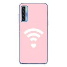 Силиконовые Чехлы Любимому человеку для TCL 20L Plus – WiFi Love