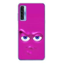 Силиконовые Чехлы (смешные стикеры) для TCL 20L Plus – Хитрая мордочка