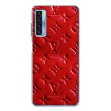 Текстурний Чохол Louis Vuitton для 20Л Плюс – Червоний ЛВ