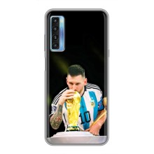 Чехлы для TCL 20L (Leo чемпион) (AlphaPrint) (Кубок Месси)