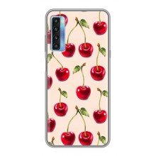 Чехлы с Фруктами для TCL 20L (VPrint) (Вишня)