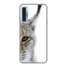 Чехлы с картинками животных TCL 20L (Рысь)