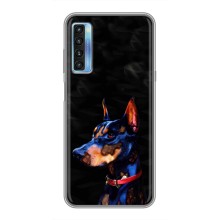 Чехлы с картинками животных TCL 20L (Собака)