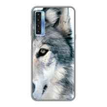 Чехлы с картинками животных TCL 20L (Волк)