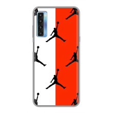 Чехлы для TCL 20L - с картинкой JORDAN (AlphaPrint) (Лого Джордан)