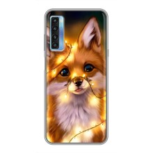 Чохли з картинкою Лисичка для TCL 20L (VPrint) (Лисичка в гірляндах)