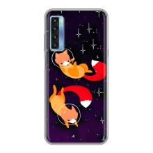 Чохли з картинкою Лисичка для TCL 20L (VPrint) (Лисички космонавти)