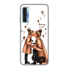 Чехол с печатью для TCL 20L - (Мама с ребенком) (AlphaPrint) (Дочка и мама)